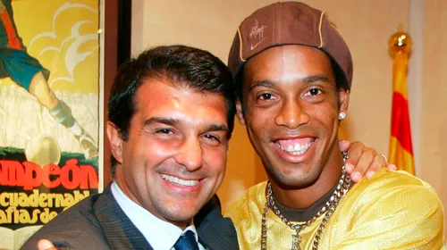 Laporta: „Ronaldinho valorează mai mult de 40 milioane de euro”