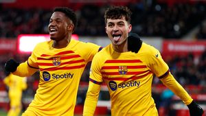 Super-amicalul Barcelona - AC Milan, decis de o execuție de kinogramă a lui Ansu Fati. Dembele scos în afara lotului de Xavi | VIDEO