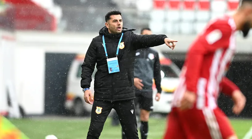 Nicolae Dică, nervos pe arbitrajul de la Sepsi - CS Mioveni 4-1: „Nu știa cum să ne dea mai repede roșu!”