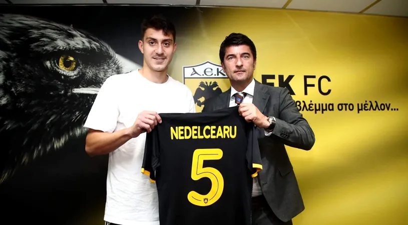 Ionuț Nedelcearu, prima reacție după transferul la AEK Atena: „Împreună vom reuși lucruri minunate!”