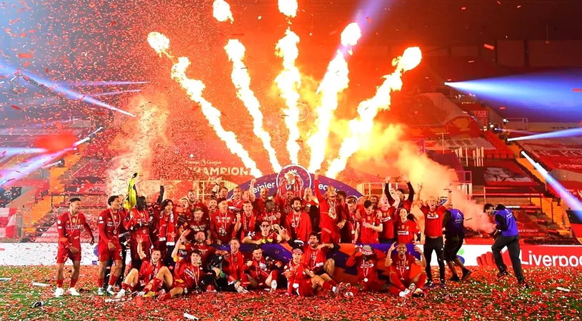Party pentru titlu cu tribunele goale pentru FC Liverpool! Trupa lui Jurgen Klopp, neînvinsă pe Anfield timp de trei sezoane consecutive | VIDEO