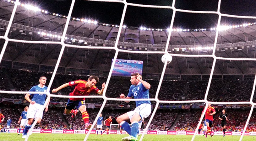 La Euro 2012 s-a jucat cu cap: 29% dintre goluri s-au marcat printr-un astfel de procedeu