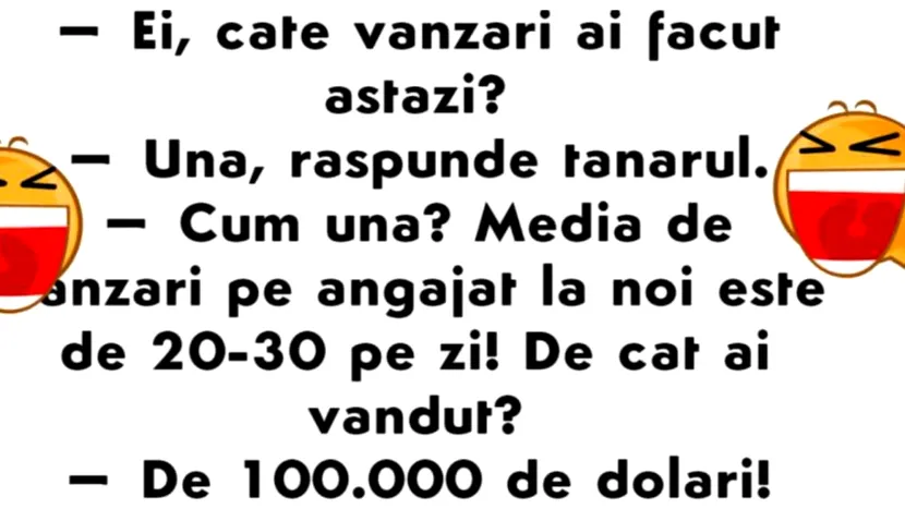 Bancul zilei: un tânăr merge la un supermarket să se angajeze