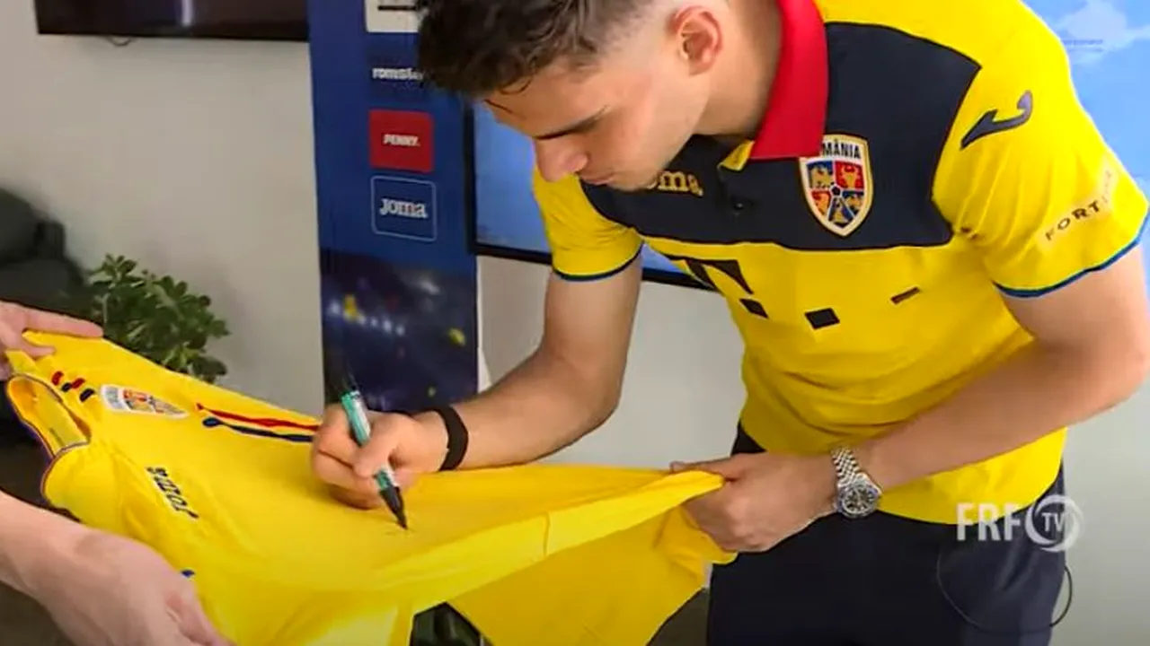 Ianis Hagi, surpriză emoționată pentru o fană a echipei naționale! Ce i-a transmis mijlocașul României | VIDEO