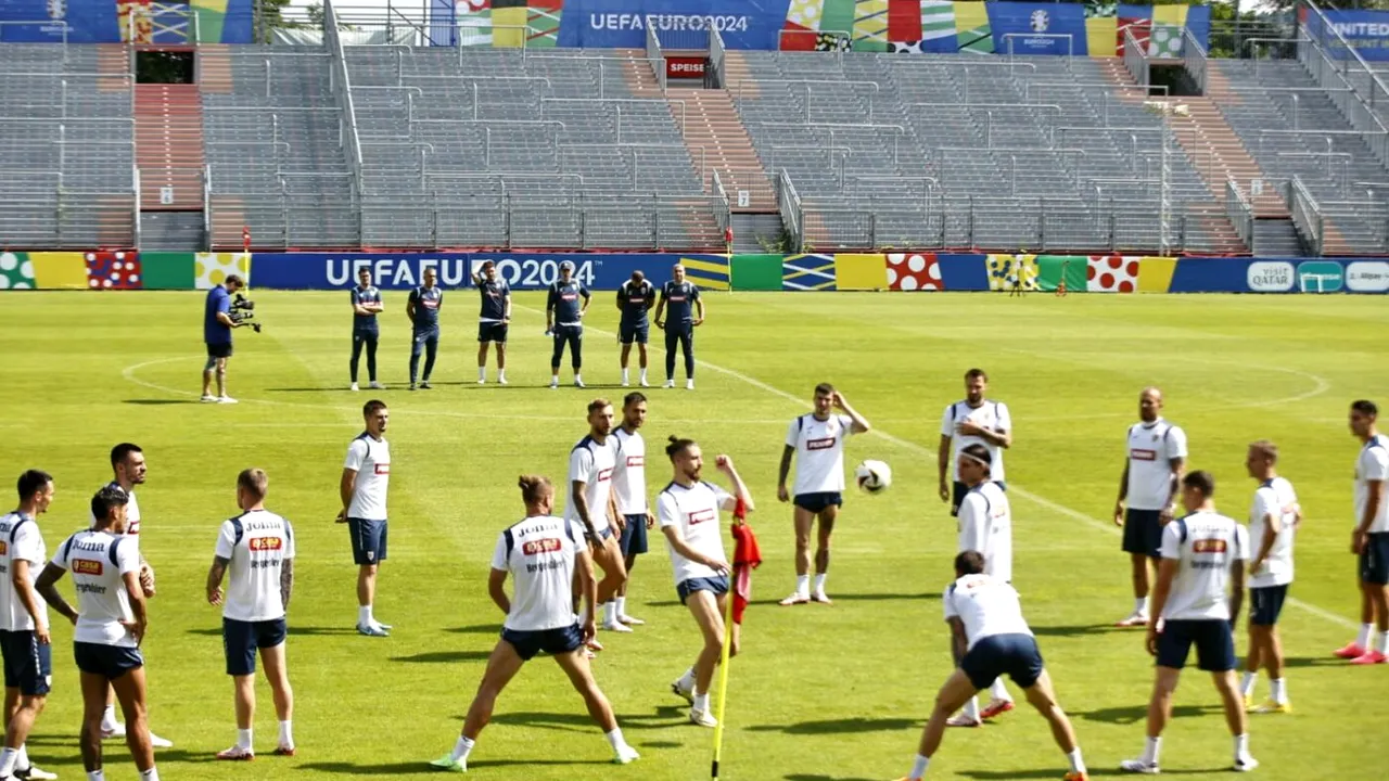 Cum se pregătește naționala României pentru mare meci cu Olanda în optimi la EURO! Imagini de la antrenament și informații de ultimă oră din Wurzburg