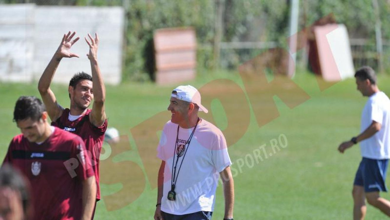 Grigoraș a adus buna dispoziție la Cluj! FOTO: Cadu și compania, antrenamente cu zâmbetul pe buze