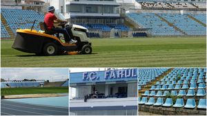 FOTO | Cum se prezintă stadionul Farul înaintea Supercupei dintre Steaua și ASA Târgu Mureș 