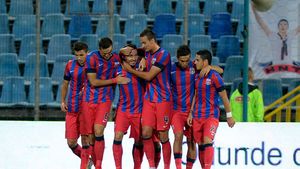 Vin meciurile tari pentru "roș-albaștri"! Pe lângă partidele din Ligă, Steaua întâlnește la rând rivalele la titlu. Vezi programul infernal
