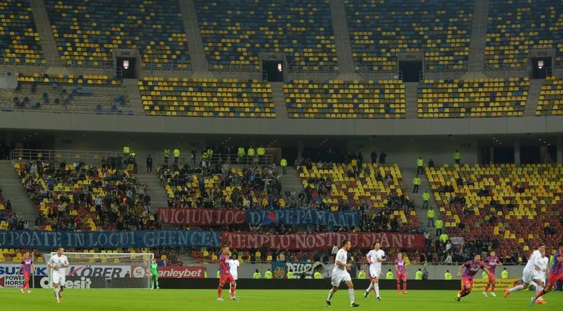 Falimentul Europa League pentru Steaua: 82.444 spectatori mai puțin decât sezonul trecut. Rio Ave își aduce suporterii pe Național Arena
