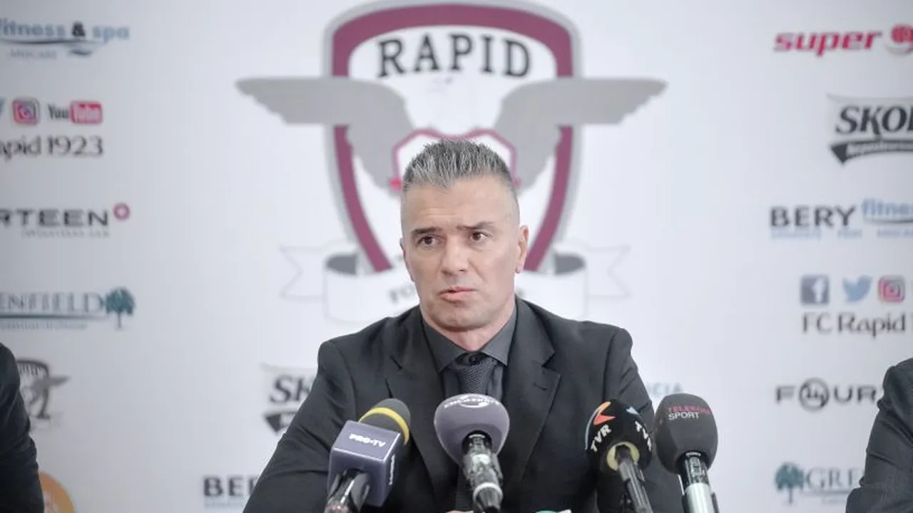 Daniel Pancu a fost prezentat oficial ca antrenor al Rapidului: 