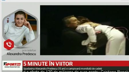 ProSport LIVE "5 minute în viitor" | Are 15 ani și e campioană mondială la cadeți. Alexandra Predescu speră să facă pasul la seniori: "Mi-aș dori să prind un loc la Jocurile Olimpice din 2020"