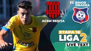 FC Bihor învinge în Valea Domanului și scoate ACSM Reșița în afara locurilor calificabile în play-off. Arbitrajul cărășeanului Roman, exemplar