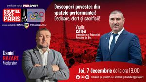 Vasile Câtea, preşedinte al Federaţiei Române de Box, este invitatul emisiunii ,,Drumul spre Paris’’ de joi, 7 decembrie, de la ora 19:00