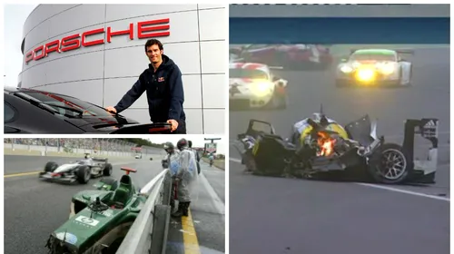 VIDEO | Pilotul cu șapte vieți: Mark Webber a supraviețuit unui accident groaznic la Interlagos, în același viraj în care s-a făcut praf acum 11 ani, în Formula 1