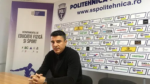 Octavian Benga, prezentat oficial: ”Poli Timișoara e casa mea.” Noul antrenor al alb-violeților debutează cu Csikszereda