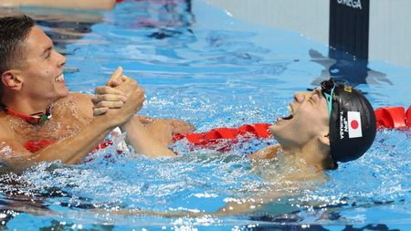 Noul fenomen din Japonia a dezvăluit cum l-a ajutat David Popovici să ia medalia de bronz: „A fost uimitor”