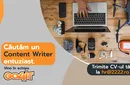 Căutăm un Content Writer entuziast. Alătură-te echipei Go4it!