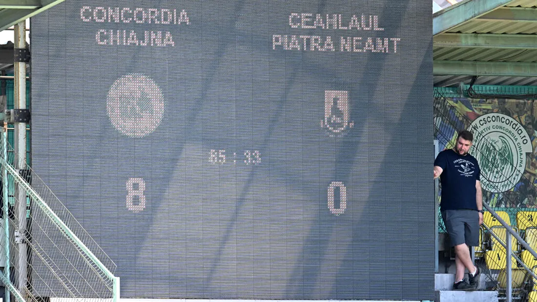Ceahlăul, prima reacție după umilința încasată de la Concordia, 0-8 la Chiajna: ”Să nu jigniți pe nimeni!”