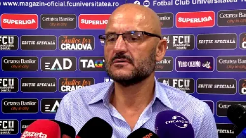 Adrian Mititelu, fair-play după FC U Craiova - FCSB 1-3: „M-a bătut cel mai puternic club din România, cel mai puternic lot”