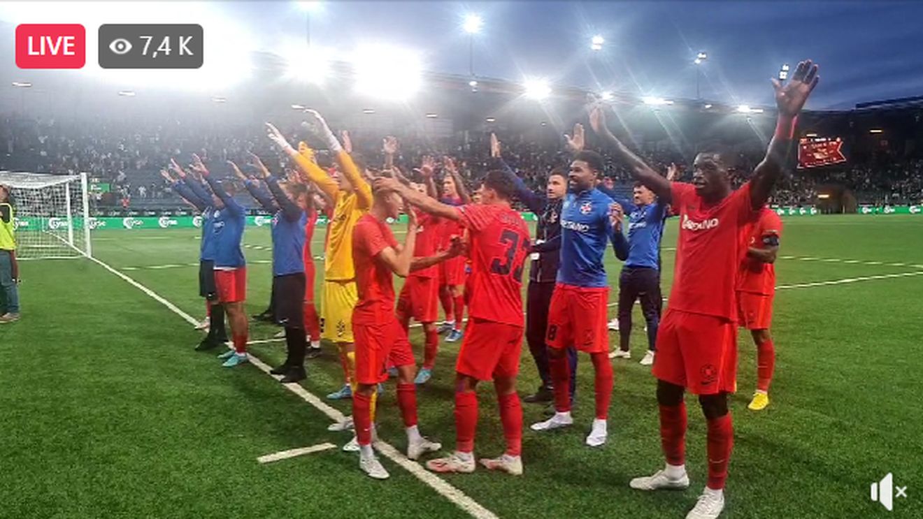 Spectacol în Novergia! Jucătorii lui FCSB, show pe teren după calificarea în grupele Conference League | VIDEO