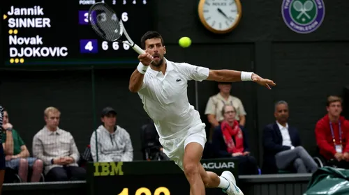 Cine îl mai oprește pe Novak Djokovic? Sârbul este în finală la Wimbledon după un nou succes fantastic. Cum a arătat lovitura care a ridicat tribunele în picioare | VIDEO