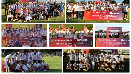 Câștigătoarele celor șapte finale din Faza Regională a Cupei României, ediția 2025/26. CSM Paşcani și-a păstrat trofeul
