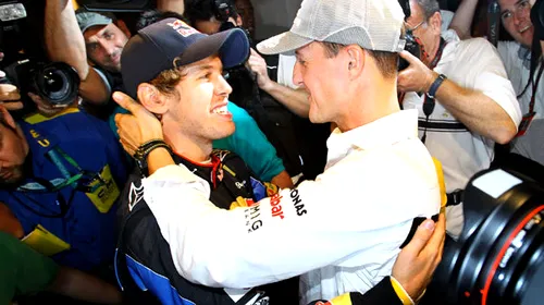 Schumacher e fair-play:** „Mă înclin în fața talentului lui Vettel”