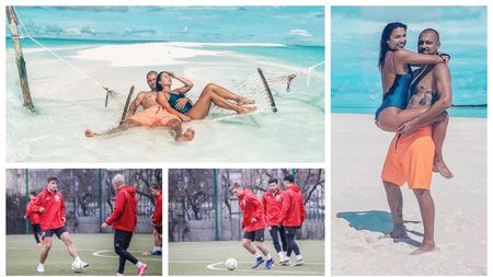 FOTO | Reunirea lui ”U” Cluj l-a prins pe căpitanul Gabi Tamaș pe plajă în Maldive. Costel Enache i-a stabilit fostului internațional ”pedeapsa” pentru a recupera antrenamentele pierdute