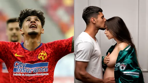 Florinel Coman și Ioana Timofeciuc, așa cum nu i-ai mai văzut niciodată! Iubita vedetei de la FCSB a publicat primele imagini cu burtica de gravidă | FOTO