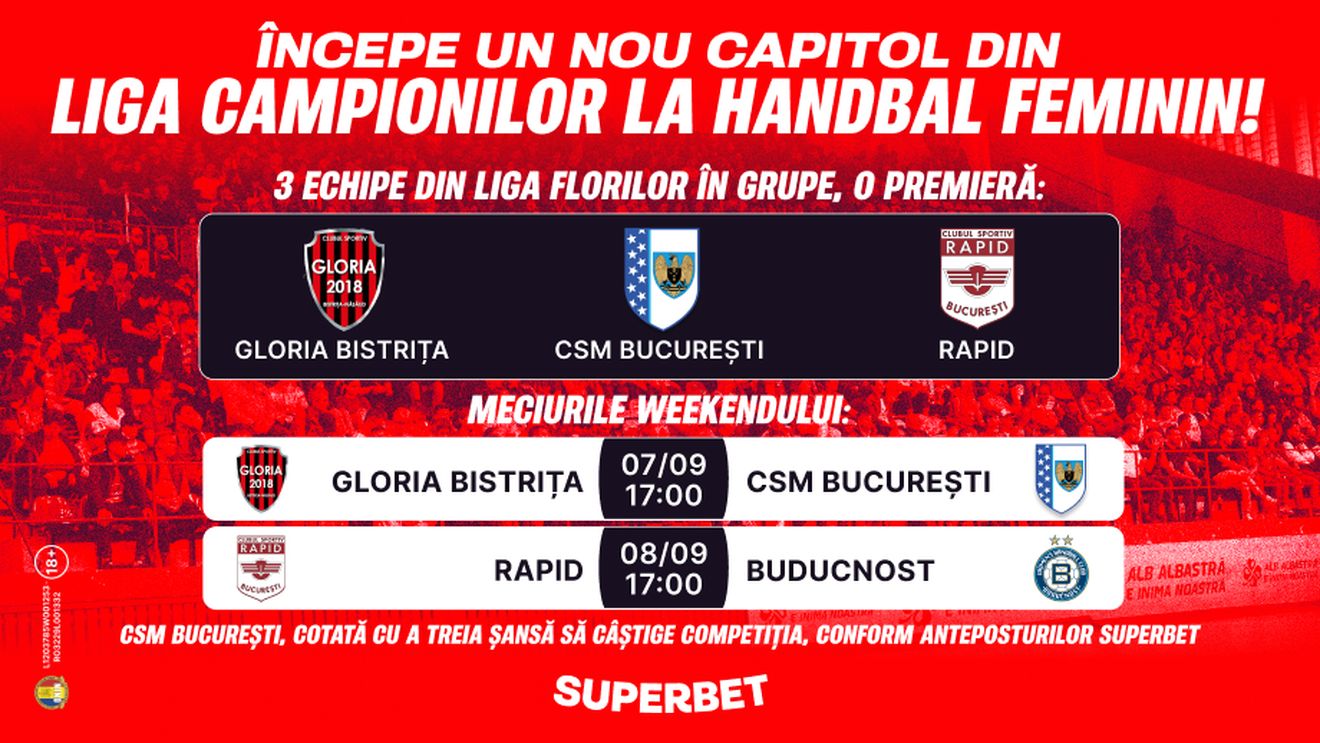 ADVERTORIAL | Din Liga Florilor până în Liga Campionilor. Urmează SuperMeciuri pentru trio-ul de aur al handbalului feminin românesc