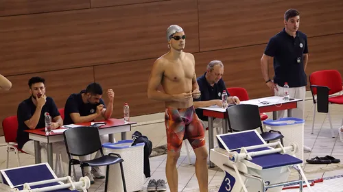 Robert Glință, nou record național la 50 de metri spate. Înotătorul român a câștigat medalia de aur în cadrul concursului „Sette Colli” de la Roma