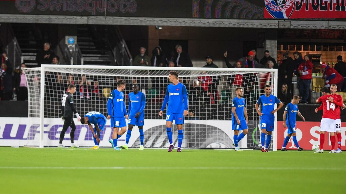 Rușine istorică în Danemarca! Silkeborg a umilit-o pe FCSB în grupele Conference League | VIDEO