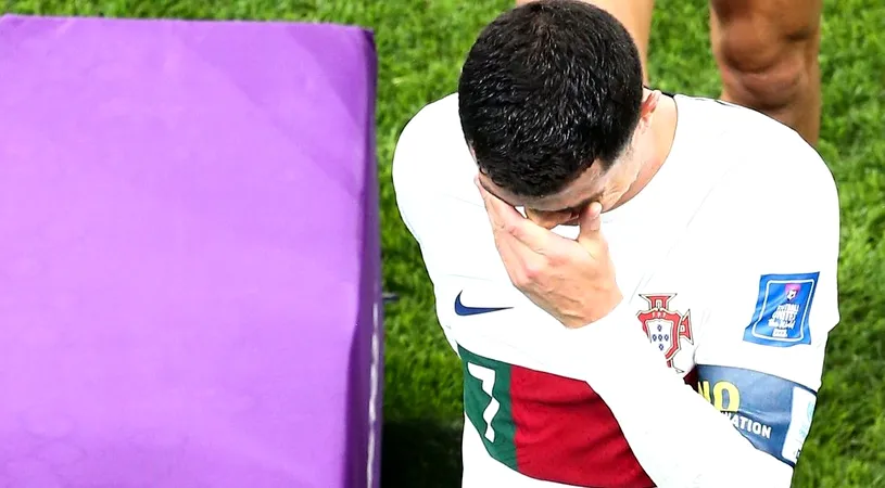 Cristiano Ronaldo, făcut praf după ce a izbucnit în lacrimi la finalul meciului Maroc - Portugalia: „Un prefăcut mai mare nu am văzut!”