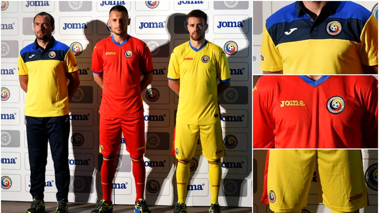 FOTO | Noile echipamente ale naționalei au fost prezentate oficial. După 45 de ani de colaborare cu Adidas, România trece la Joma. Tricourile vor fi purtate cu Irlanda de Nord