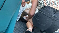 EXCLUSIV Neverosimil! Meciul Sorana Cîrstea – Coco Gauff a fost întrerupt după ce o spectatoare a căzut pe scări şi s-a lovit grav la cap!