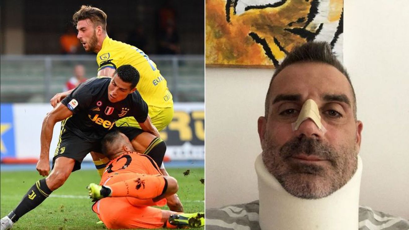 Gest de mare campion! Cristiano Ronaldo i-a dat un mesaj lui Sorrentino după ce l-a accidentat! "Mulțumesc, legendă"