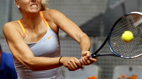 Maria Șarapova s-a retras de la turneul de la Roma, înaintea sferturilor de finală
