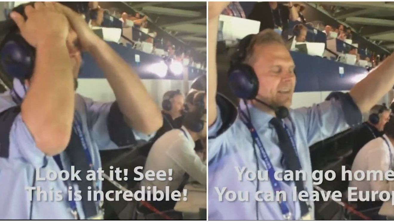 "Plecați acasă, plecați din Europa, plecați unde vreți!" VIDEO MEMORABIL | Comentatorul islandez "lovește" din nou. Discursul EPIC avut după Anglia - Islanda 1-2 :) 