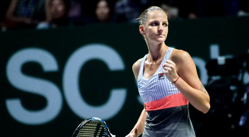 Meciul de deschidere al Turneului Campioanelor a fost fără istoric! Karolina Pliskova i-a lăsat doar 4 game-uri veteranei Venus Williams