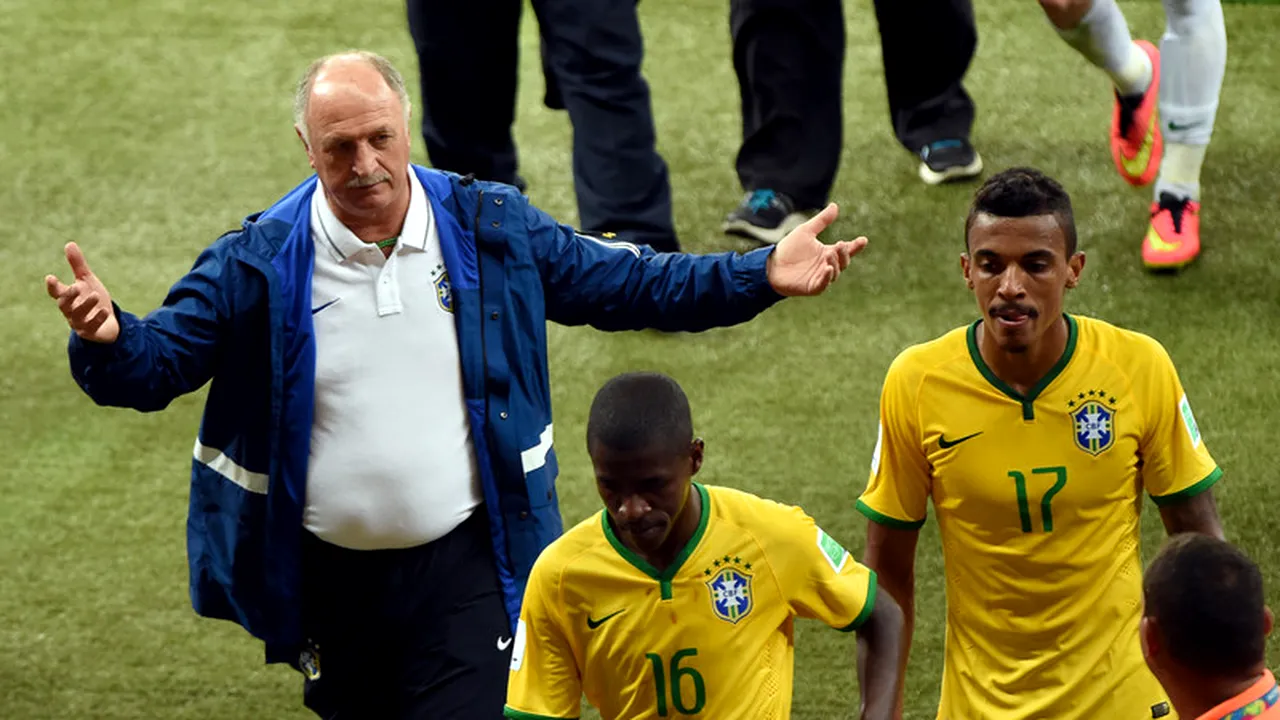 GALERIE FOTO | Imagini incredibile cu Scolari din timpul partidei cu Germania. Cum a fost surprins selecționerul Braziliei