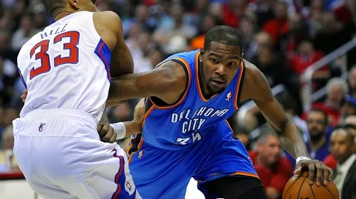 Thunder e liderul! Echipa lui Durant și Westbrook a câștigat clar pe terenul lui Los Angeles Clippers