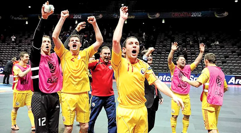 România întâlnește Spania în sferturile Campionatului European de futsal