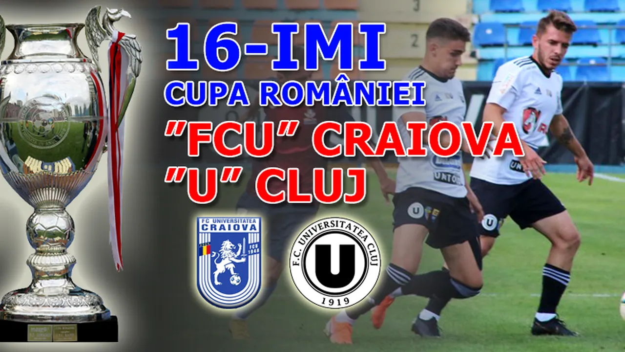 Rămâne doar bucuria de a fi jucat pe noul ”Ion Oblemenco”! ”FC U” Craiova pierde în prelungiri meciul cu ”U” Cluj, deși a avut 2-0. Rafa Miranda îi duce pe clujeni în optimile Cupei României