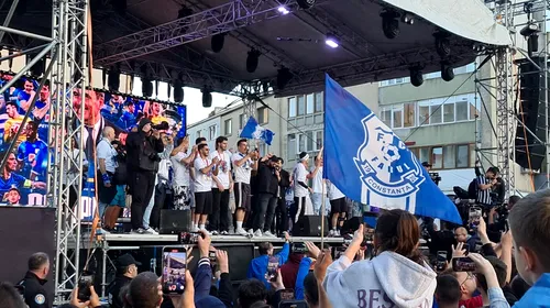 Nebunie la Constanța! Mii de oameni sărbătoresc pe străzi titlul câștigat de Farul după victoria cu FCSB: „Nu mă așteptam să fie atât de multă lume!” | VIDEO EXCLUSIV