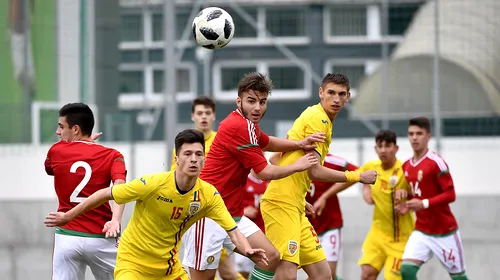 România a ratat calificarea la Campionatul European! Ungaria n-a stat la discuții cu selecționata U17