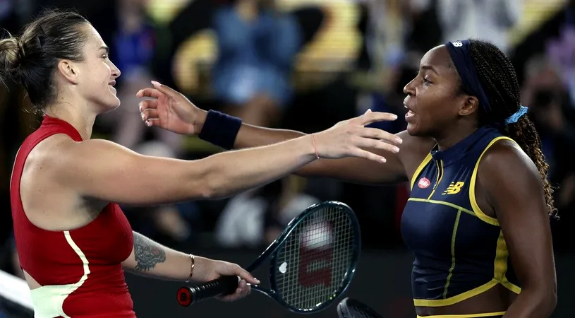 Finala din semifinalele Australian Open dintre Aryna Sabalenka și Coco Gauff s-a încheiat în două seturi! Cine s-a calificat în ultimul act