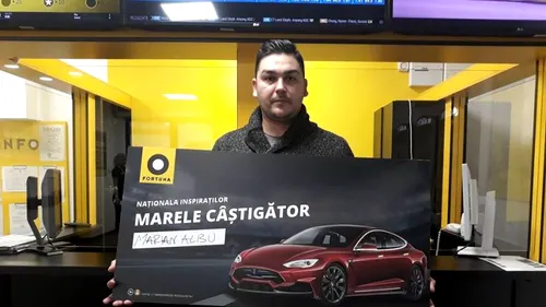 (P) A câștigat o mașină Tesla și a devenit superstarul Naționalei Inspiraților la Fortuna