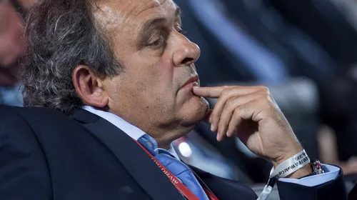 Platini a anunțat că își retrage candidatura la șefia FIFA: „Cum să câștigi alegeri dacă ești împiedicat să faci campanie?”
