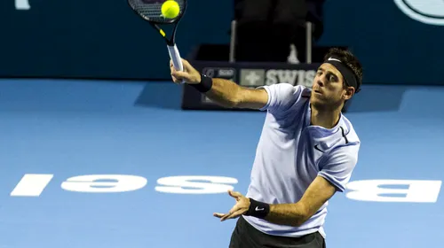 Del Potro, debut greoi. Singurul jucător care l-a învins pe Federer la Basel vrea un nou duel: „Cele două victorii anterioare, faptul că l-am bătut în finală – îmi dau încredere. Și asta îmi place”