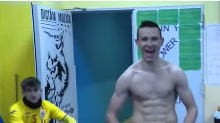 Valentin Costache a pozat ca portughezul Cristiano Ronaldo! Imagini spectaculoase din vestiarul naționalei lui Adrian Mutu | VIDEO